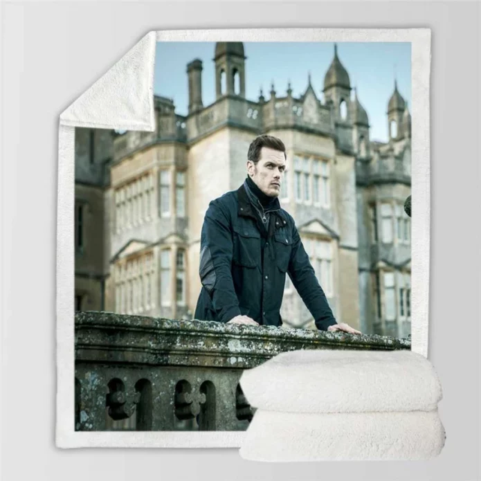 SAS Red Notice Movie Sam Heughan Sherpa Fleece Blanket