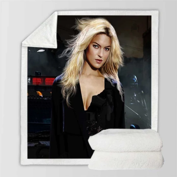 SWAT 2 Movie Martha Hunt Sherpa Fleece Blanket