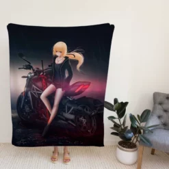 Saber Alter Anime Fleece Blanket
