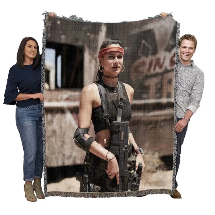 Samantha Jo as Chambers in the Movie Army of the Dead Woven Blanket