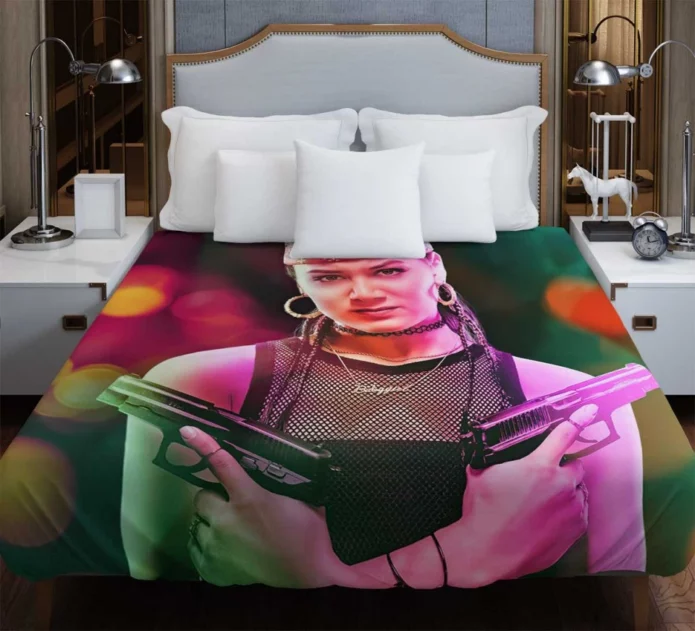 Samantha Win as Chambers in Army of the Dead Movie Duvet Cover