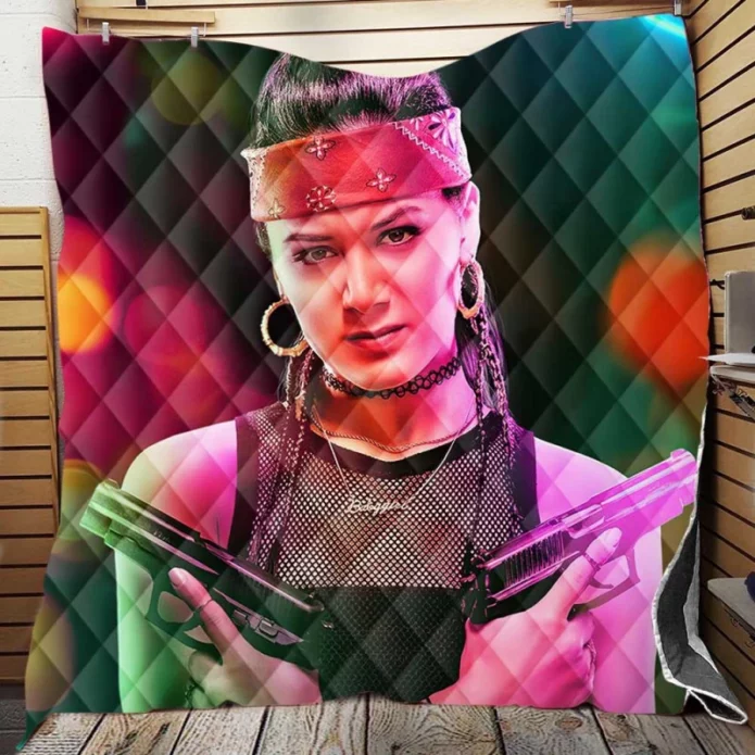 Samantha Win as Chambers in Army of the Dead Movie Quilt Blanket