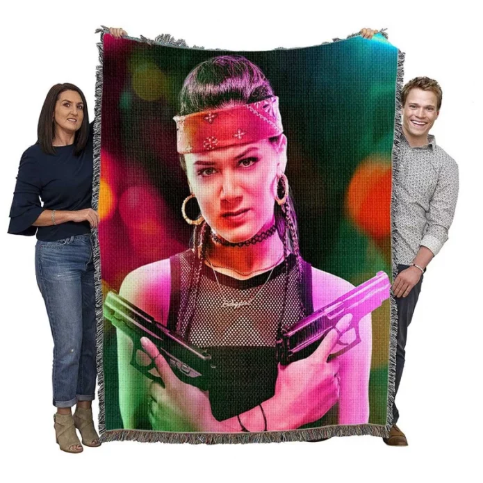 Samantha Win as Chambers in Army of the Dead Movie Woven Blanket