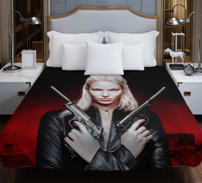 Sasha Luss in Anna Film Duvet Cover