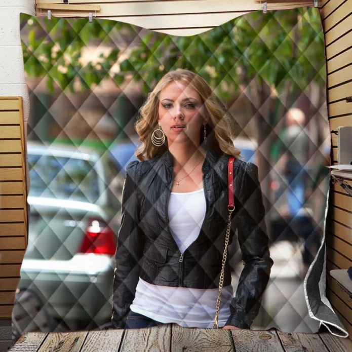 Scarlett Johansson in Don Jon Movie Quilt Blanket