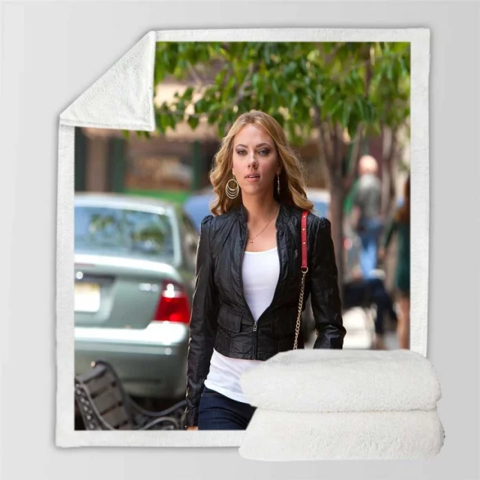 Scarlett Johansson in Don Jon Movie Sherpa Fleece Blanket