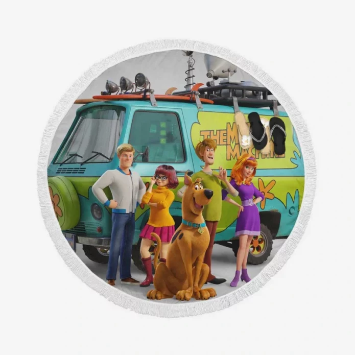 Scoob Movie Poster Scooby-Doo Round Beach Towel