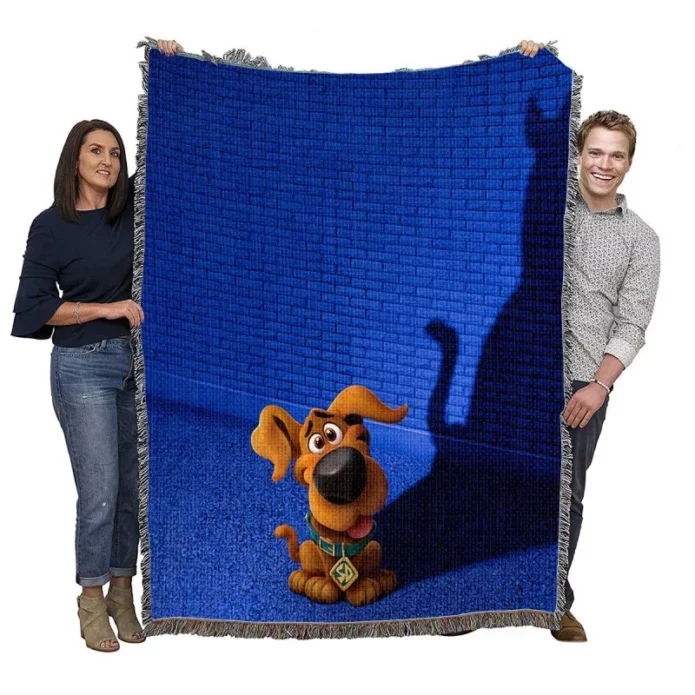 Scoob Movie Shadow Puppy Woven Blanket