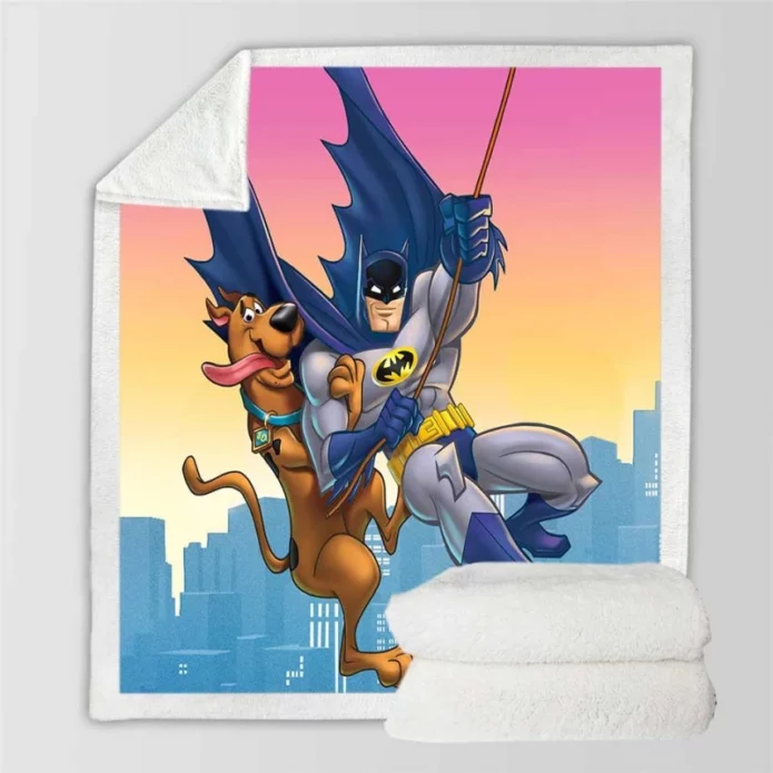 Scooby-Doo & Batman The Brave and the Bold Movie Sherpa Fleece Blanket