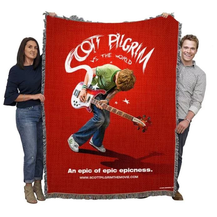 Scott Pilgrim vs the World Movie Michael Cera Woven Blanket