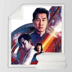 Shang-Chi and the Legend of the Ten Rings Movie Poster Sherpa Fleece Blanket