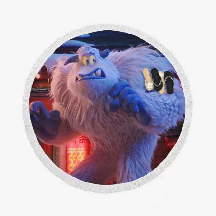 Smallfoot Movie Round Beach Towel