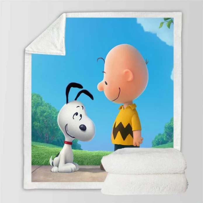 Snoop in The Peanuts Kids Movie Sherpa Fleece Blanket