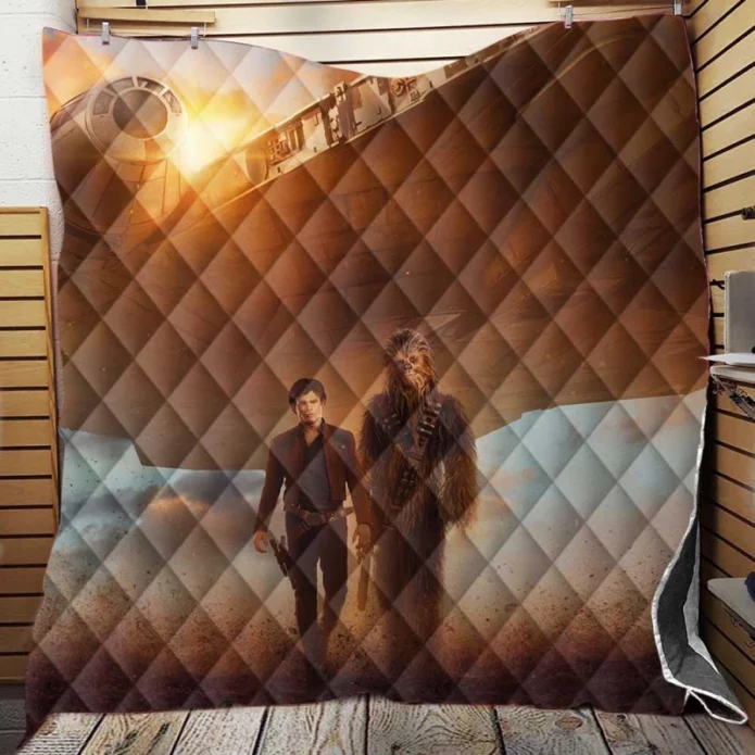 Solo A Star Wars Story Movie Millennium Falcon Quilt Blanket