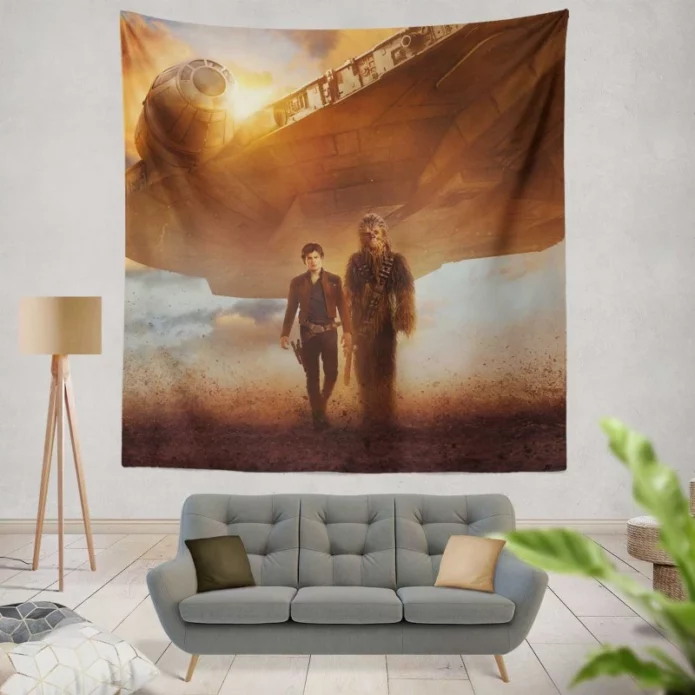 Solo A Star Wars Story Movie Millennium Falcon Wall Hanging Tapestry