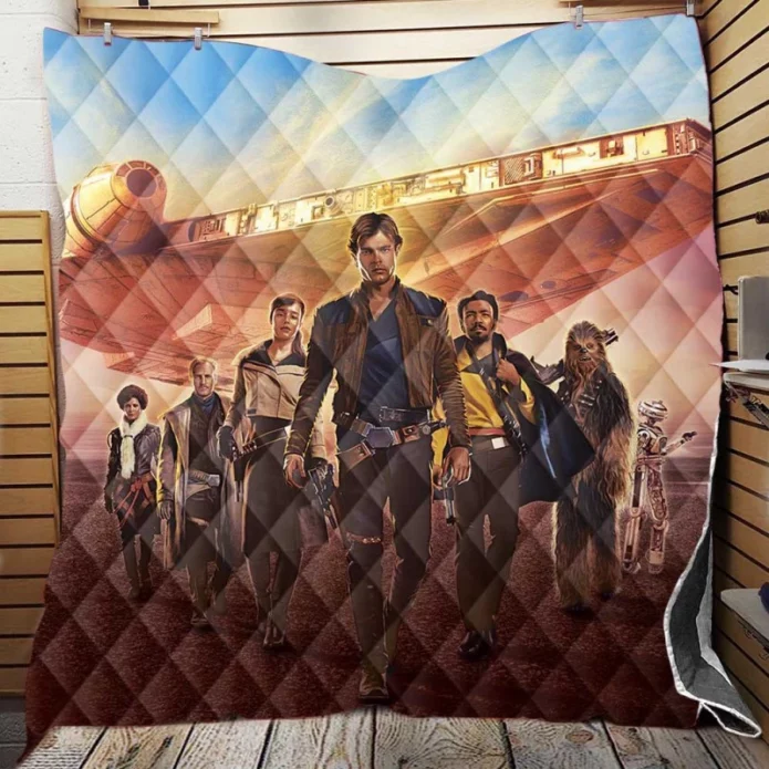 Solo A Star Wars Story Sci-fi Movie Quilt Blanket