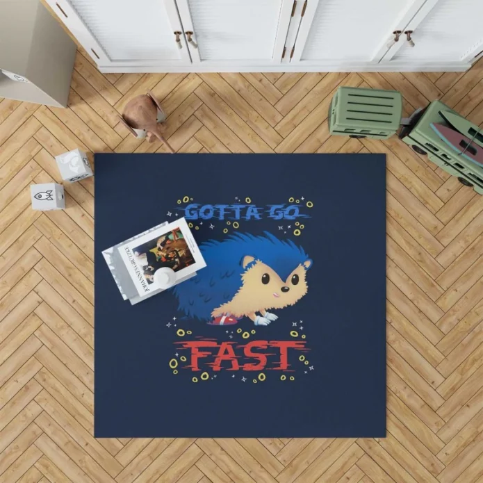 Sonic the Hedgehog Movie Gotta go Fast Rug