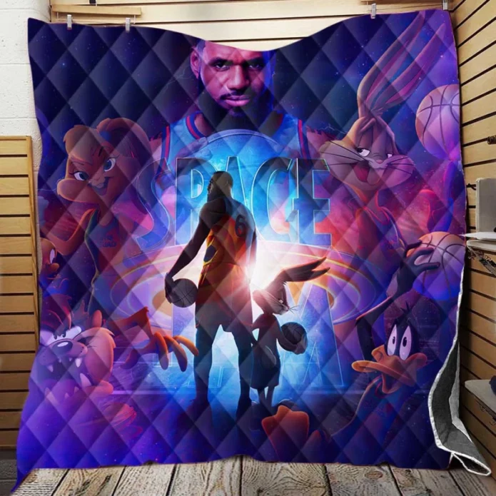 Space Jam 2 Movie LeBron James Bugs Bunny Quilt Blanket