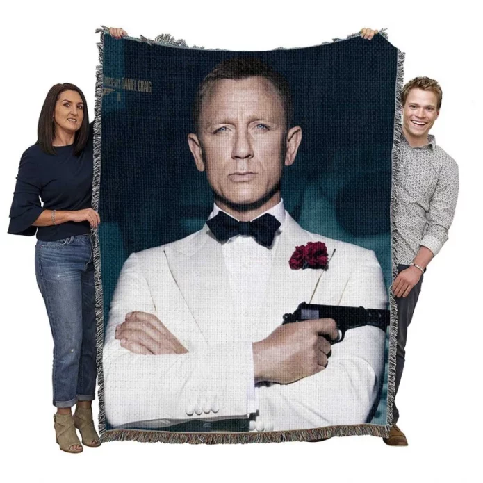 Spectre Movie Daniel Craig Woven Blanket