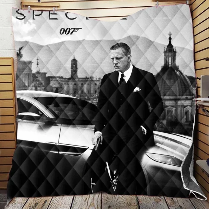 Spectre Movie James Bond 007 Quilt Blanket