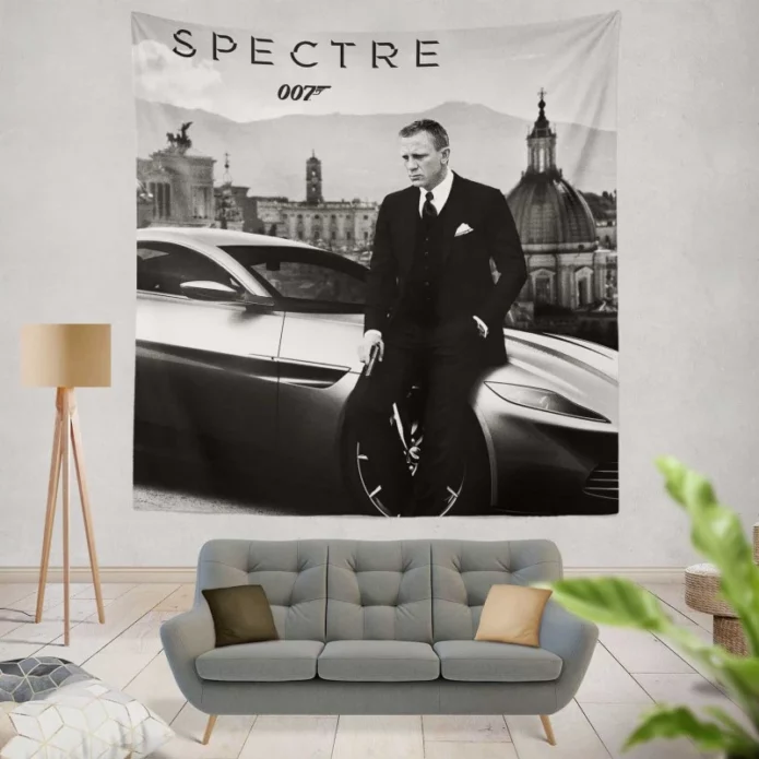 Spectre Movie James Bond 007 Wall Hanging Tapestry