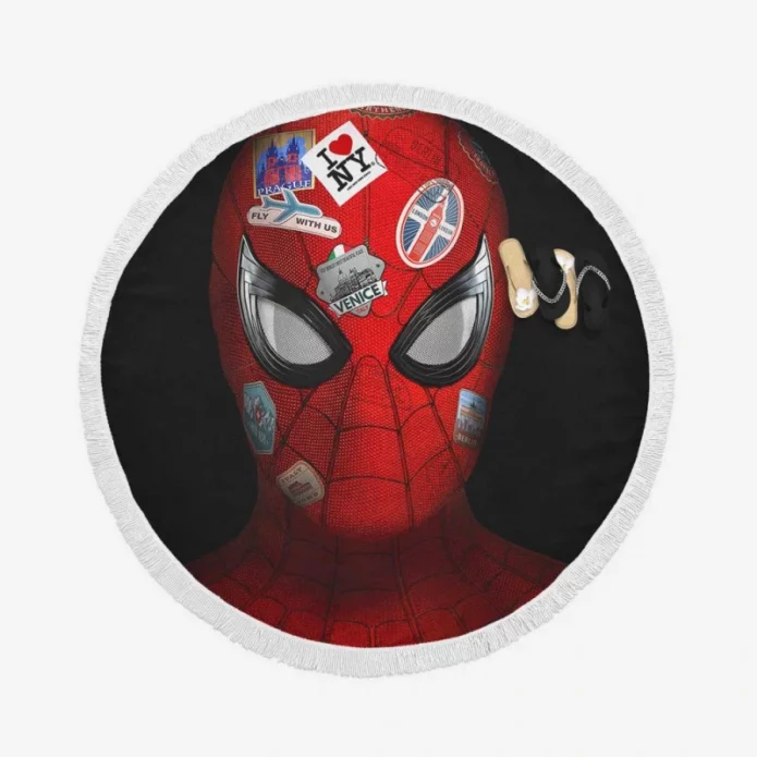 Spider-Man Far From Home Marvel MCU Film Round Beach Towel