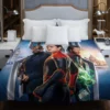 Spider-Man Far From Home Movie Mysterio Nick Fury Duvet Cover
