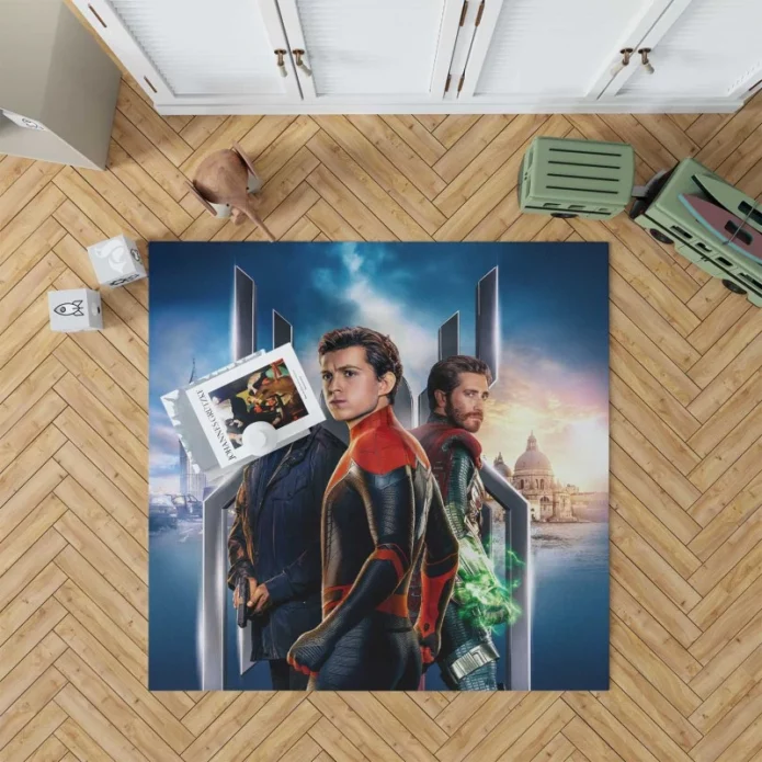 Spider-Man Far From Home Movie Mysterio Nick Fury Rug