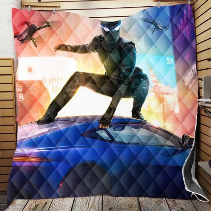 Spider-Man Far From Home Movie Quilt Blanket