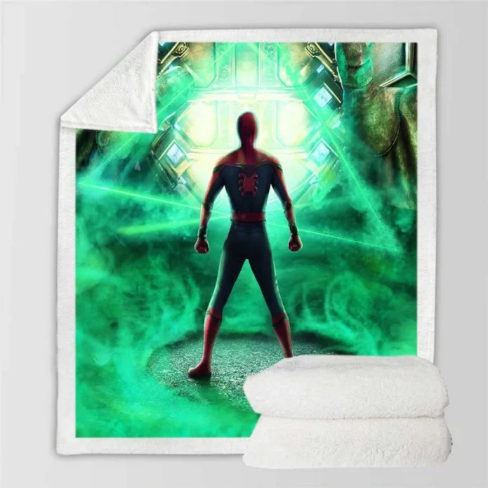 Spider-Man Far From Home Movie Tom Holland Sherpa Fleece Blanket