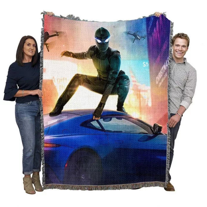 Spider-Man Far From Home Movie Woven Blanket