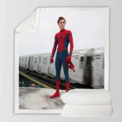 Spider-Man Homecoming Movie Sherpa Fleece Blanket