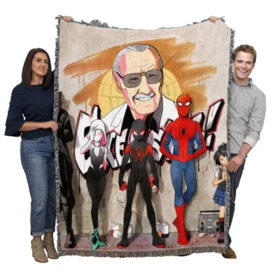 Spider-Man Into The Spider-Verse Movie Woven Blanket