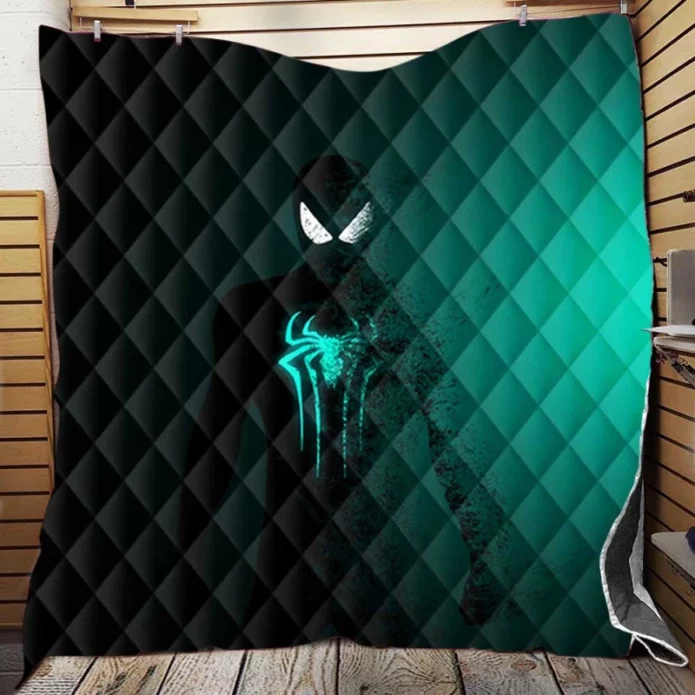 Spider-Man Movie Neon Quilt Blanket