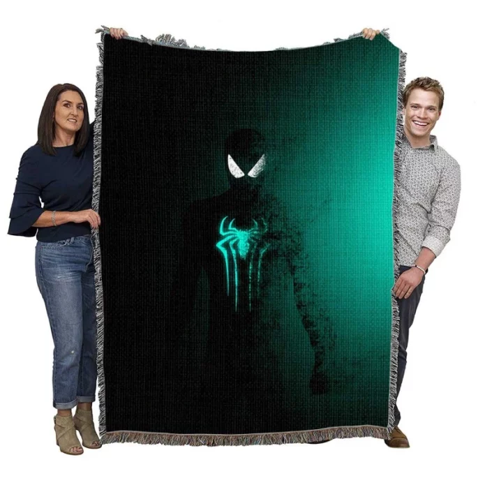 Spider-Man Movie Neon Woven Blanket