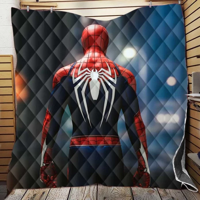 Spider-Man PS4 Advanced Suit Quilt Blanket