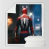 Spider-Man PS4 Advanced Suit Sherpa Fleece Blanket