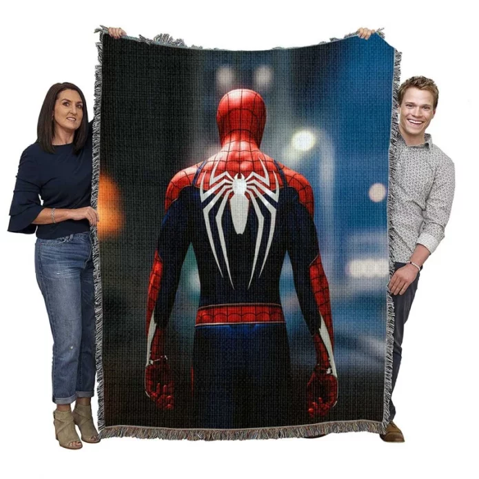 Spider-Man PS4 Advanced Suit Woven Blanket