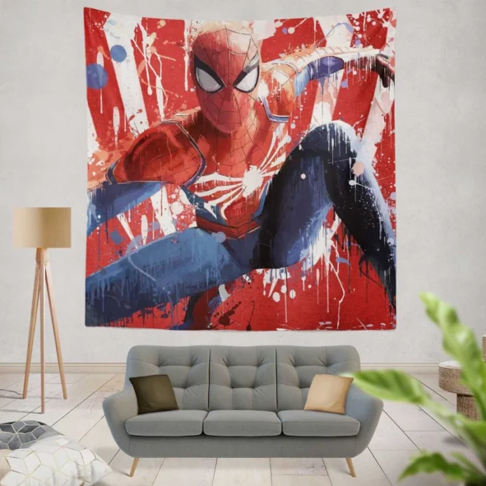 Spider-Man PS4 Marvel Wall Hanging Tapestry