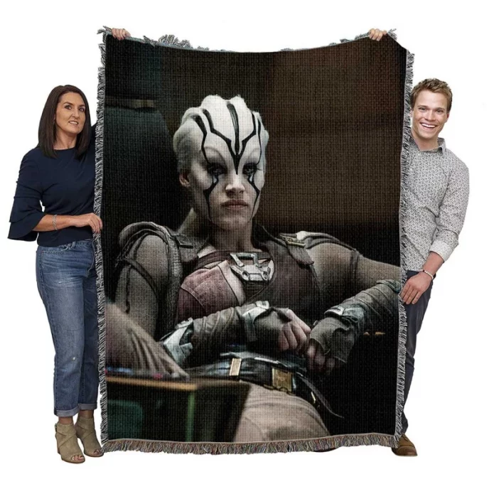 Star Trek Beyond Movie Jaylah Sofia Boutella Woven Blanket
