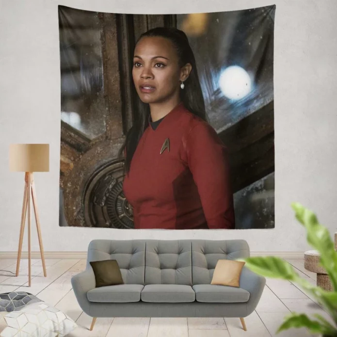 Star Trek Beyond Movie Nyota Uhura Zoe Saldana Wall Hanging Tapestry