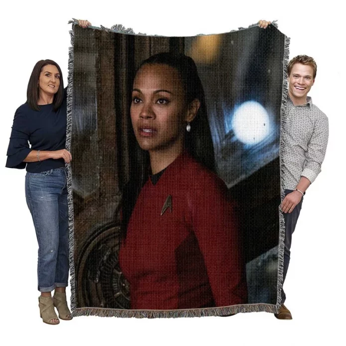 Star Trek Beyond Movie Nyota Uhura Zoe Saldana Woven Blanket