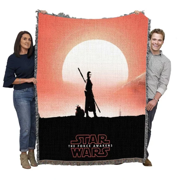Star Wars Episode VII The Force Awakens Movie BB8 Woven Blanket