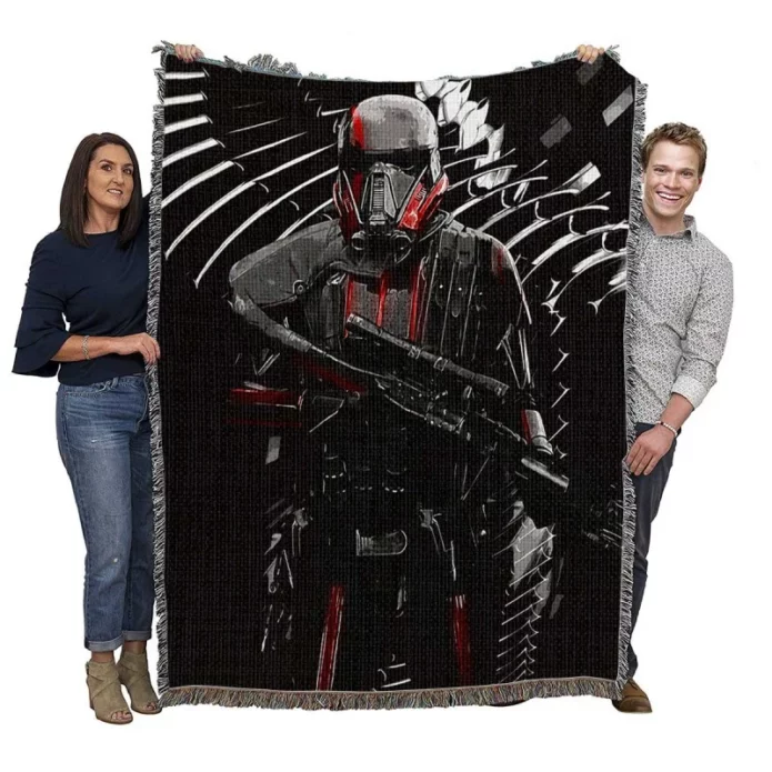 Star Wars Episode VII The Force Awakens Movie Shadow Trooper Woven Blanket