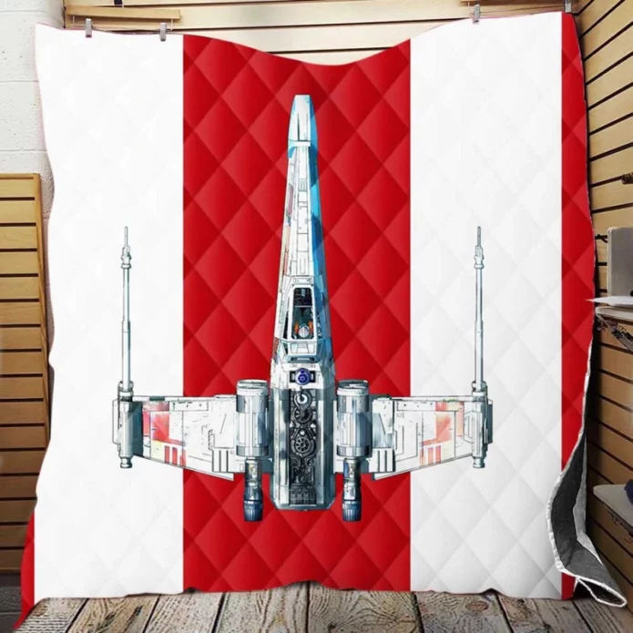 Star Wars Movie X-wing Starfighter Quilt Blanket
