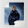 Star Wars The Last Jedi Movie Mark Hamill Luke Skywalker Sherpa Fleece Blanket