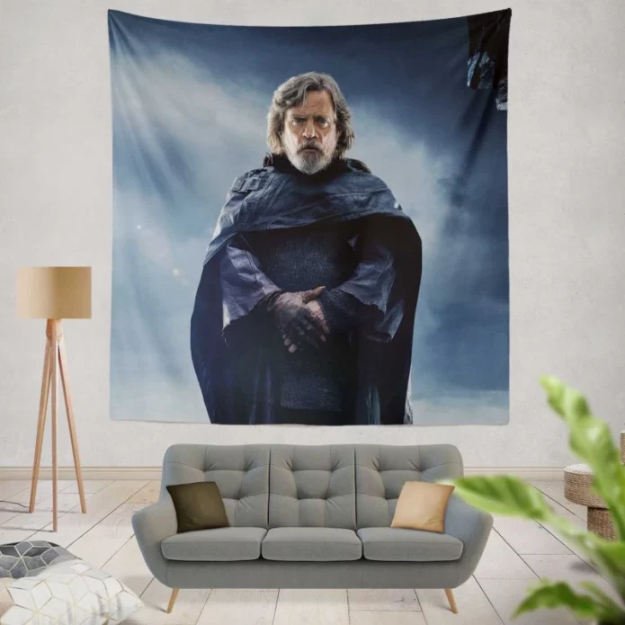 Star Wars The Last Jedi Movie Mark Hamill Luke Skywalker Wall Hanging Tapestry