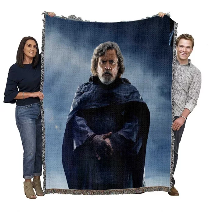 Star Wars The Last Jedi Movie Mark Hamill Luke Skywalker Woven Blanket