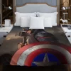 Steve Rogers as Captain America in Avengers Endgame Movie Duvet Cover