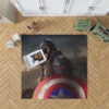 Steve Rogers as Captain America in Avengers Endgame Movie Rug